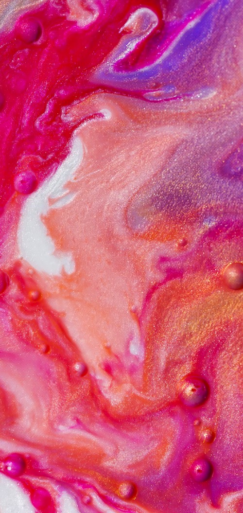 Image close up, still life, red, pink, orange