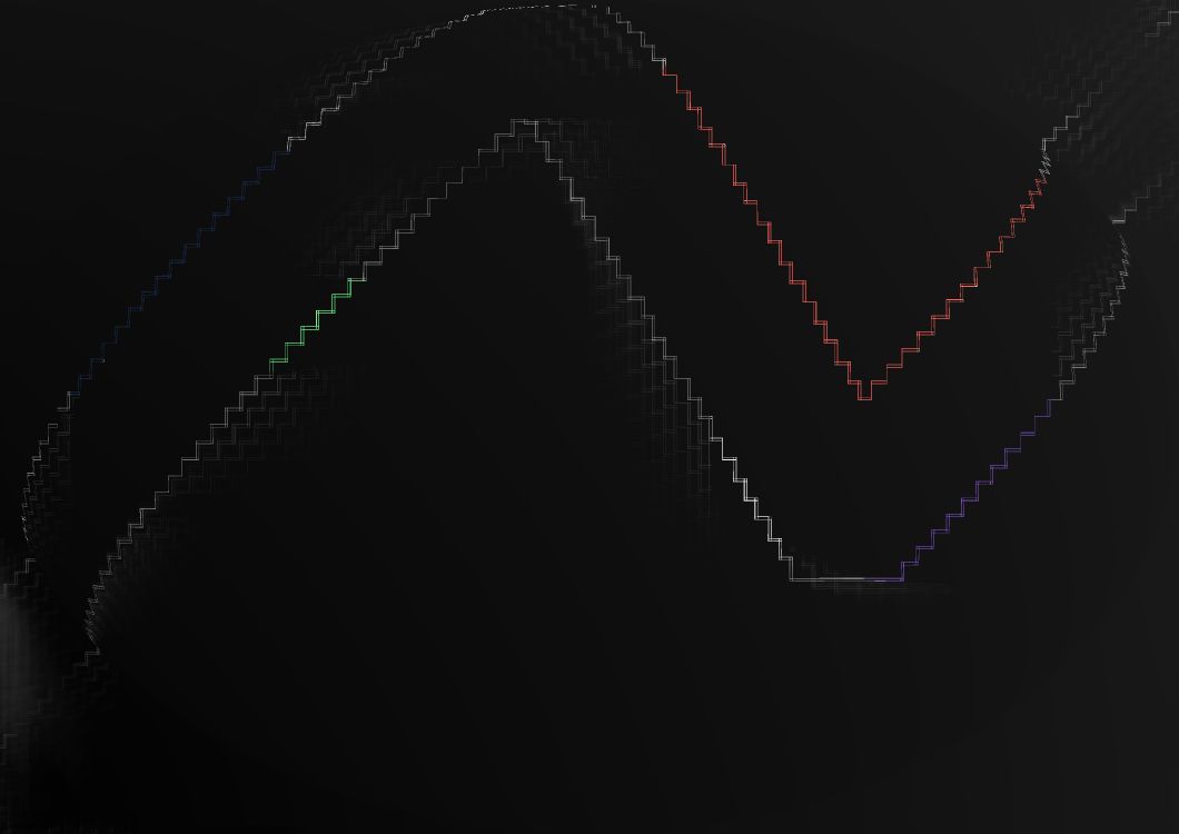 Grünes Und Weißes Licht Digitales Hintergrundbild. Wallpaper in 4960x3508 Resolution