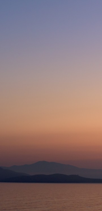 Image sunset, afterglow, horizon, sea, dusk