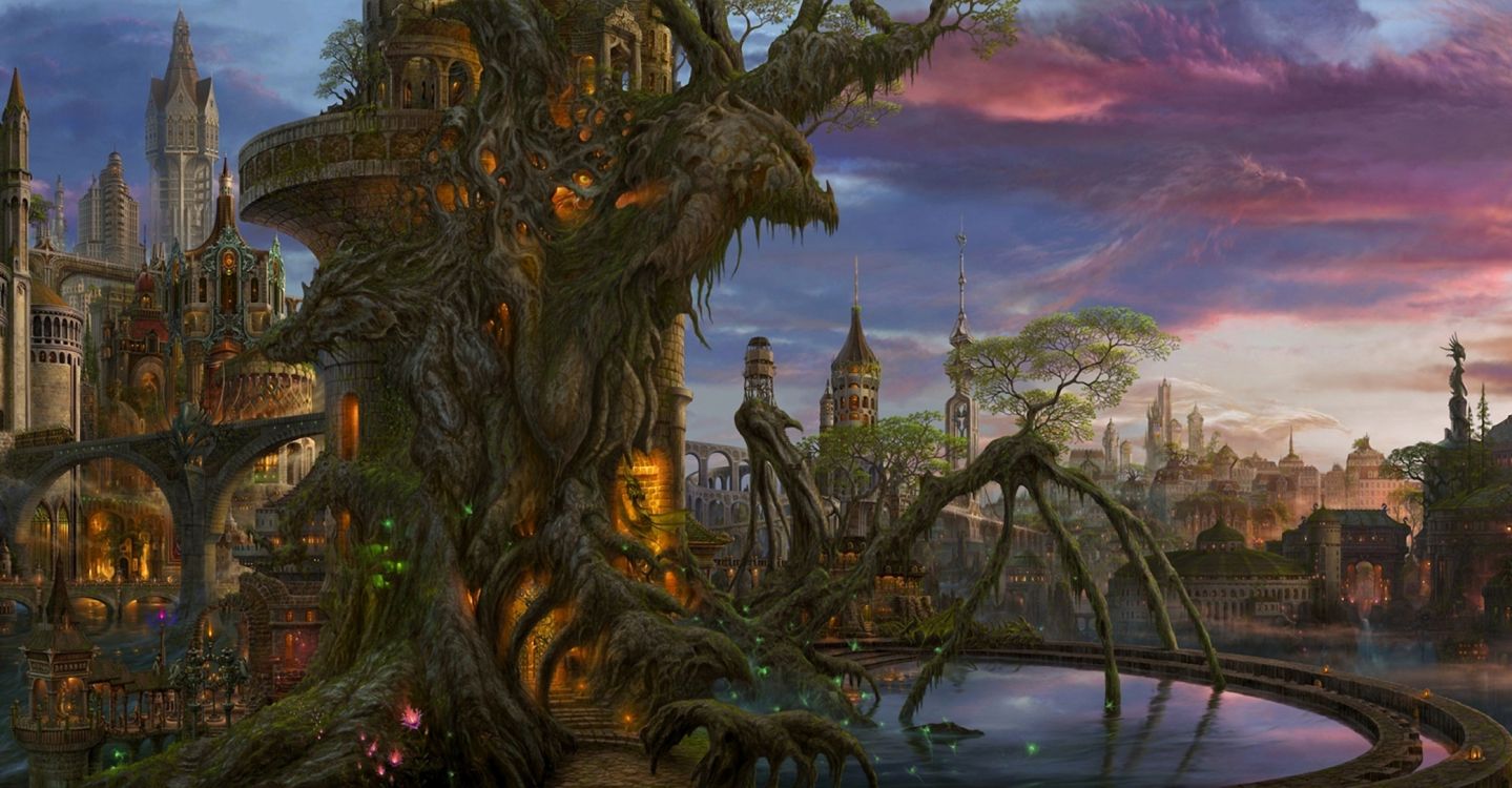 Edificio de Hormigón Marrón y Negro Cerca Del Cuerpo de Agua Durante la Puesta de Sol. Wallpaper in 2085x1086 Resolution