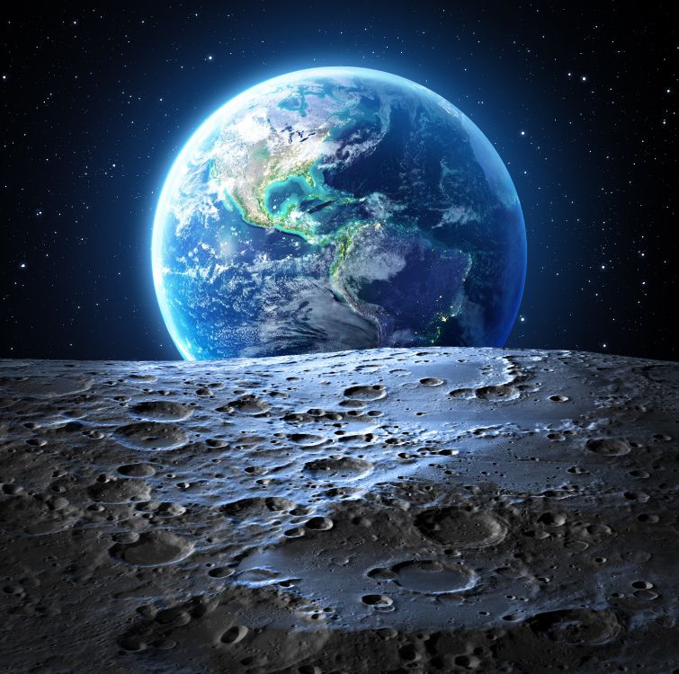 月亮, 美国, 这个星球, 外层空间, 天文学对象 壁纸 3840x3812 允许