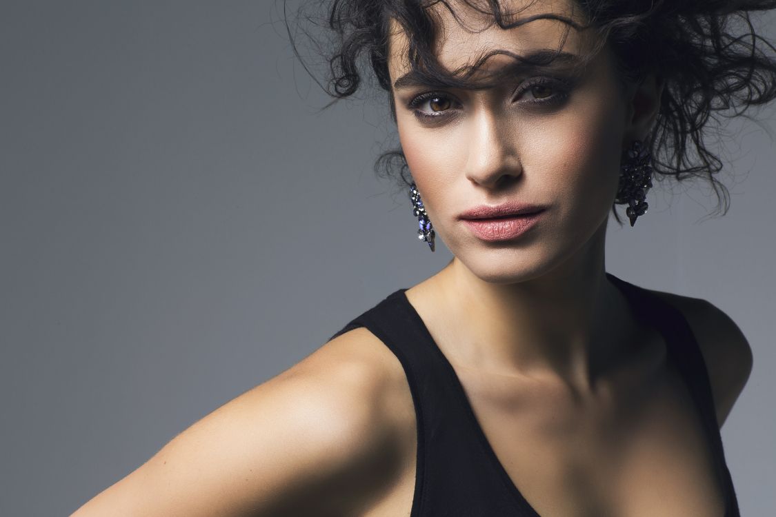 Hande Doandemir, actor, face, hair, skin