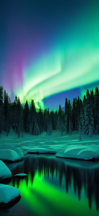 Alerce, Montaña, Agua, Ambiente, Verde. Wallpaper in 1290x2796 Resolution