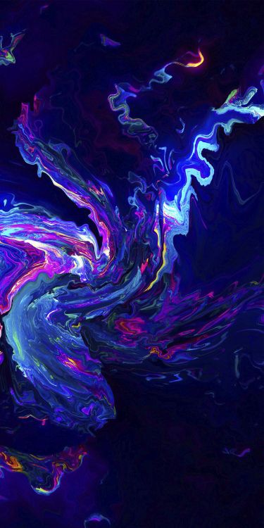 Eau, Purple, Liquid, Art. Wallpaper in 1080x2160 Resolution