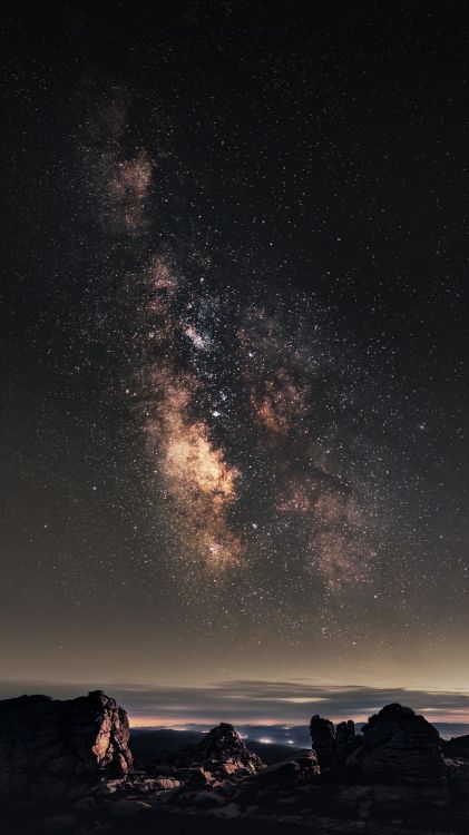 ZTE, ZTE Nubia Z17s, Vía Láctea, Ambiente, Estrella. Wallpaper in 1080x1920 Resolution