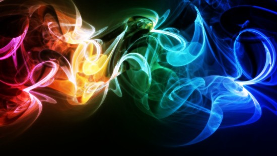 Image blue and white smoke illustration