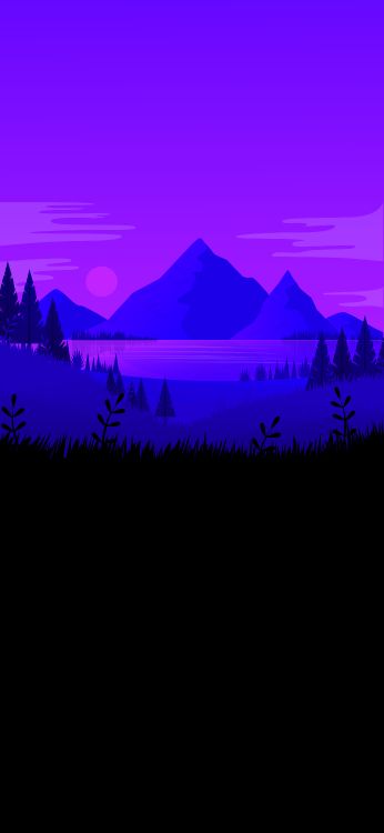 Amoled, Smartphone, Paysage Naturel, Purple, Environnement Naturel. Wallpaper in 2410x5218 Resolution