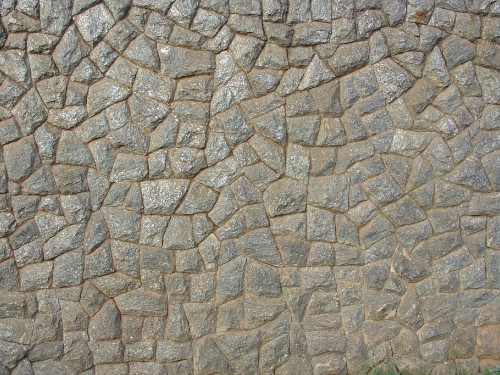 Image brown and gray brick pavement