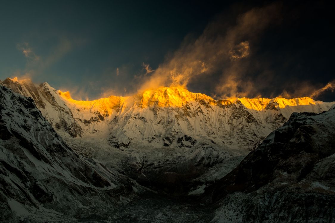 Annapurna, Bergkette, Natur, Bergigen Landschaftsformen, Cloud. Wallpaper in 5997x3998 Resolution