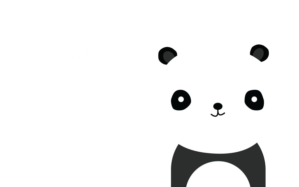 Weiße Und Schwarze Panda-ClipArt. Wallpaper in 2560x1600 Resolution