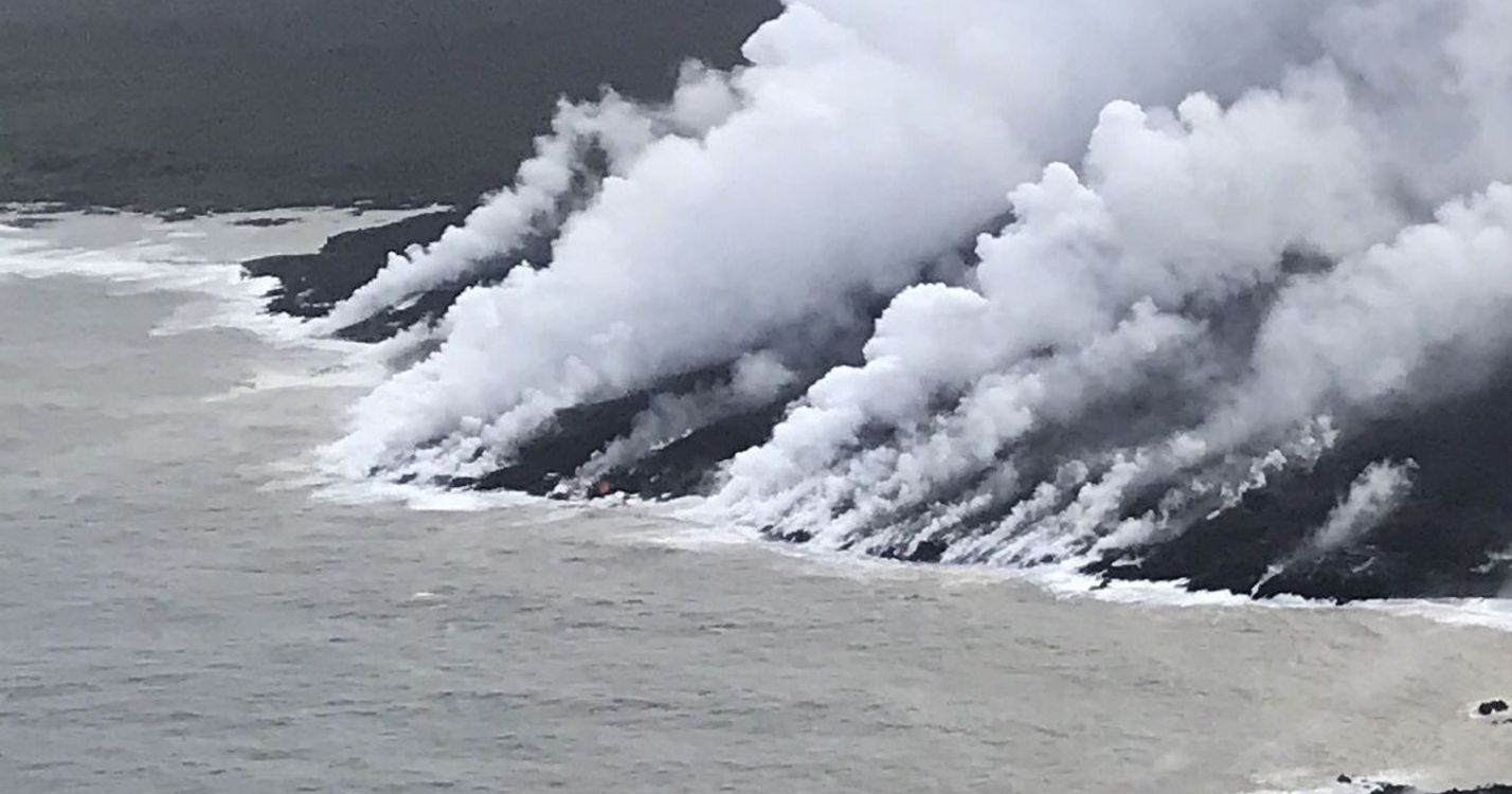 熔岩, 大海, 海洋, 风波, 积云 壁纸 3200x1680 允许