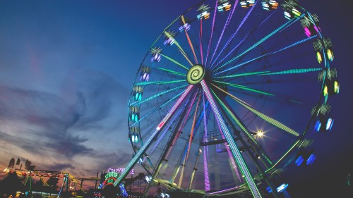 Image ferris wheel, wheel, recreation, fun, circle