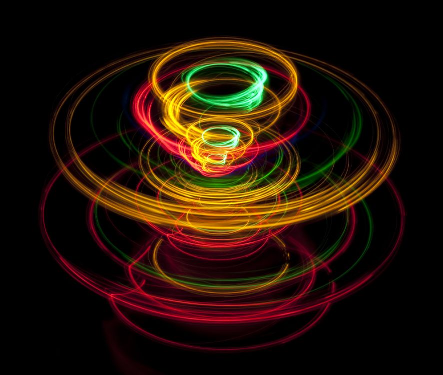 Lumière Rouge Jaune et Bleue. Wallpaper in 3000x2534 Resolution