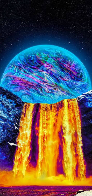 Ambiente, Tierra, Azure, Agua, Magenta. Wallpaper in 1422x3000 Resolution