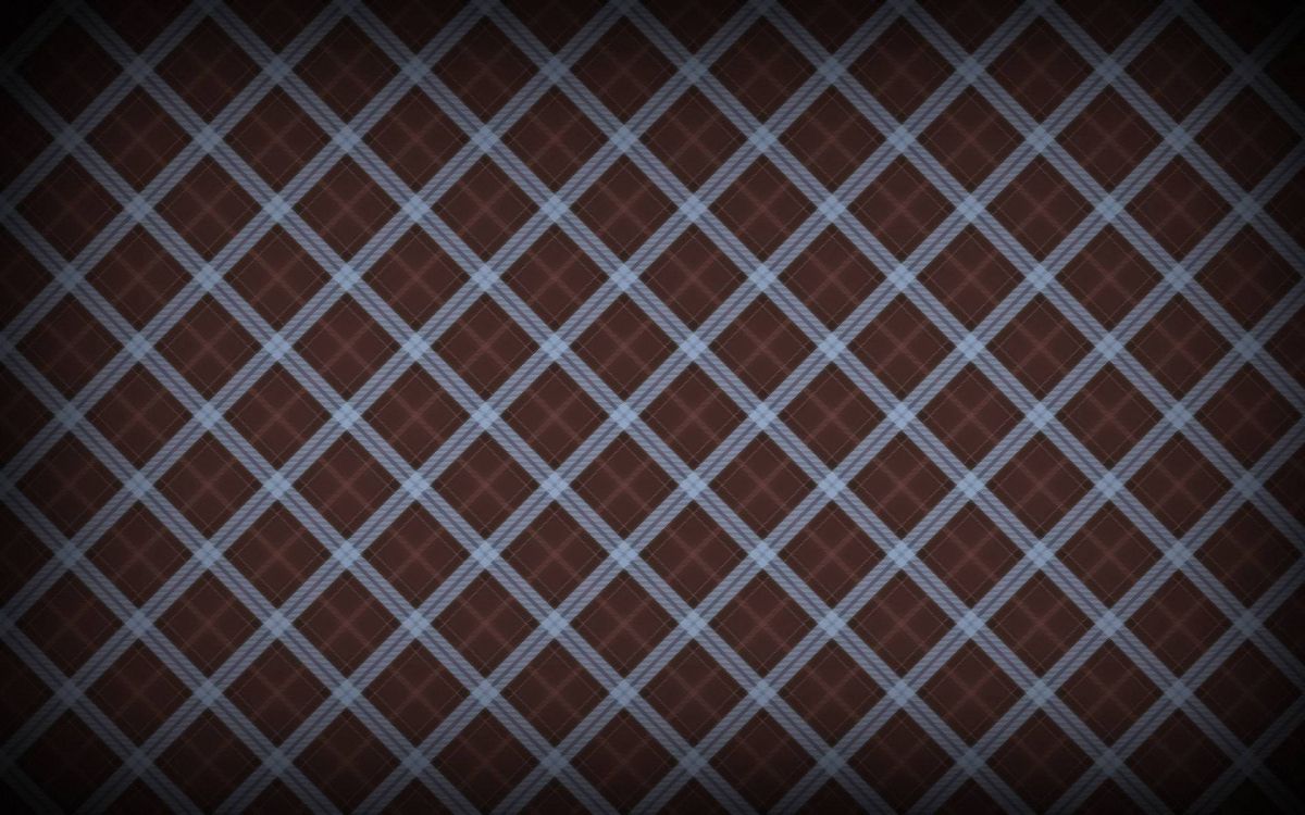 brown and white checkered textile