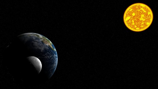 Image blue and white planet earth