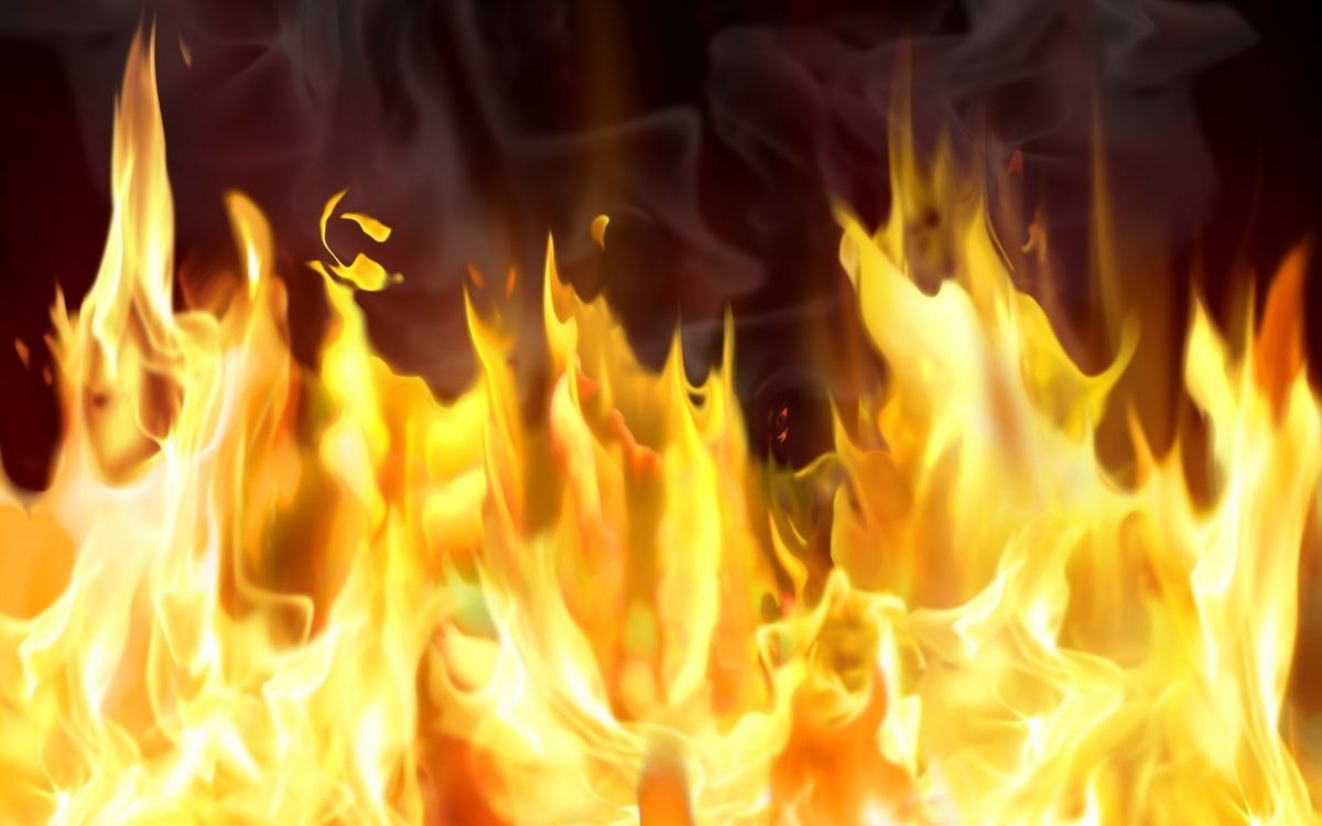 Yellow and Black Flame Illustration. Wallpaper in 1920x1200 Resolution