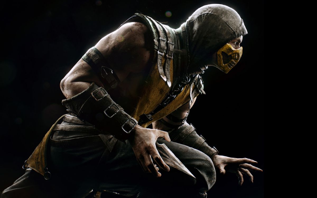 Mortal Kombat x, Skorpion, Mortal Kombat, Johnny Cage, Combo. Wallpaper in 3840x2400 Resolution