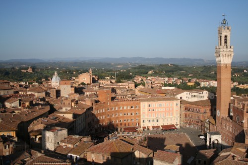 Image aerial view of city buildings during daytime