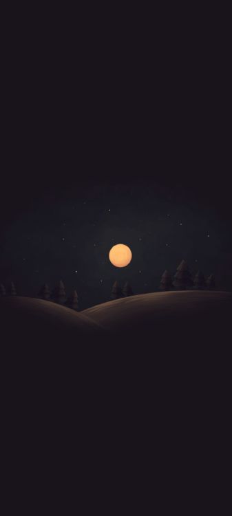 Atmosphäre, Planet, Mond, Cloud, Baum. Wallpaper in 1080x2400 Resolution