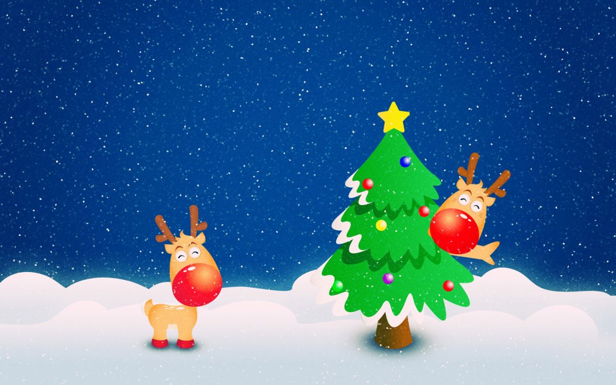 El Día De Navidad, Muñeco, Navidad, Santa Claus, Reno. Wallpaper in 2880x1800 Resolution