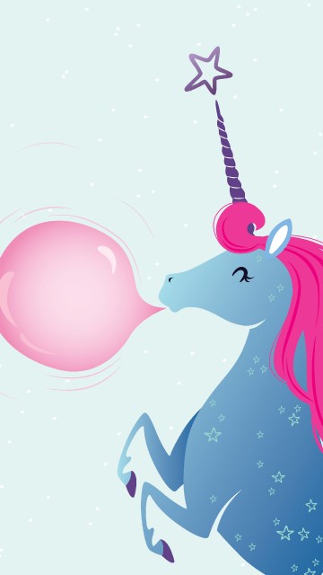 Image pink and white bird illustration