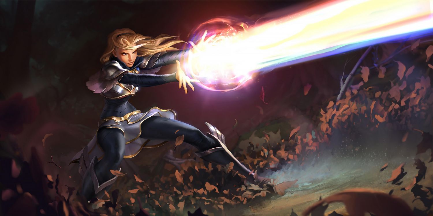 Liga Der Legenden Lux, Legenden Von Runeterra, League of Legends, Lux Liga Der Legenden, Riot Games. Wallpaper in 3840x1920 Resolution