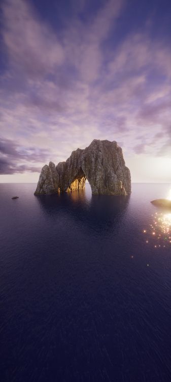 Mar, Agua, Ambiente, Paisaje Natural, la Luz Del Sol. Wallpaper in 1440x3200 Resolution