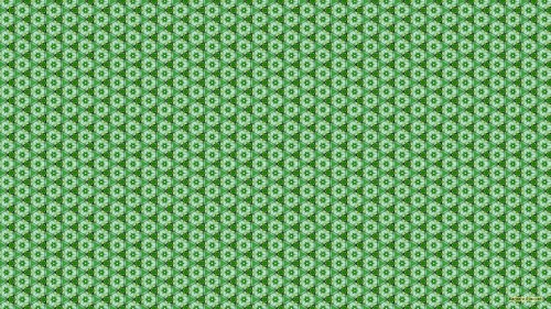 Image green and white floral textile