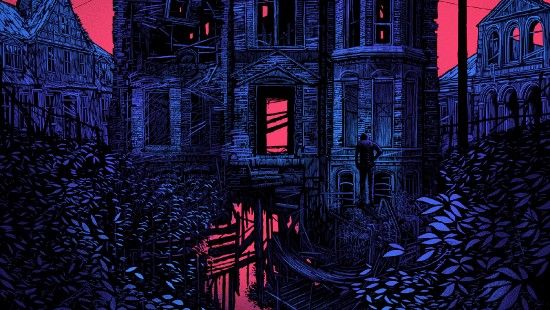 Image daniel danger art, painting, art, Haunted house, illustration