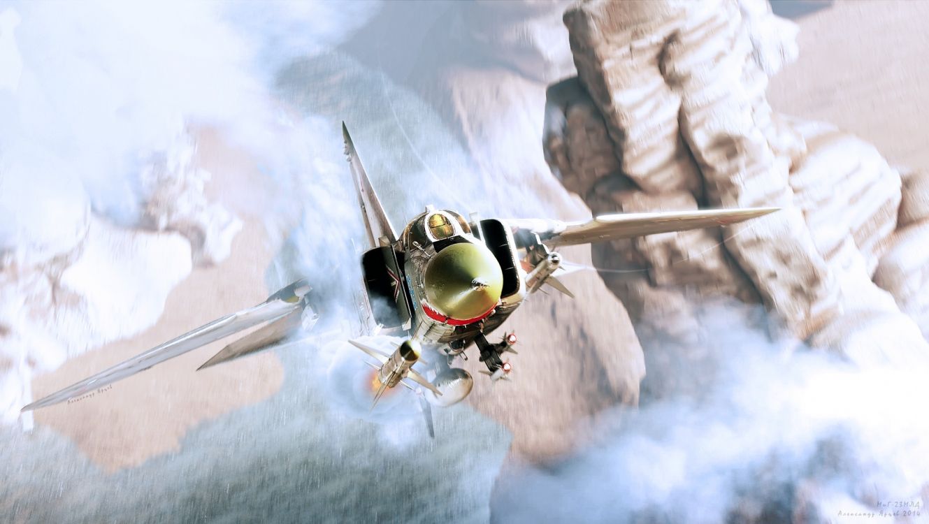 高扬-古列维奇米格-23, 航空, 翼, 高扬古列维奇米格25, 冒险 壁纸 1920x1083 允许