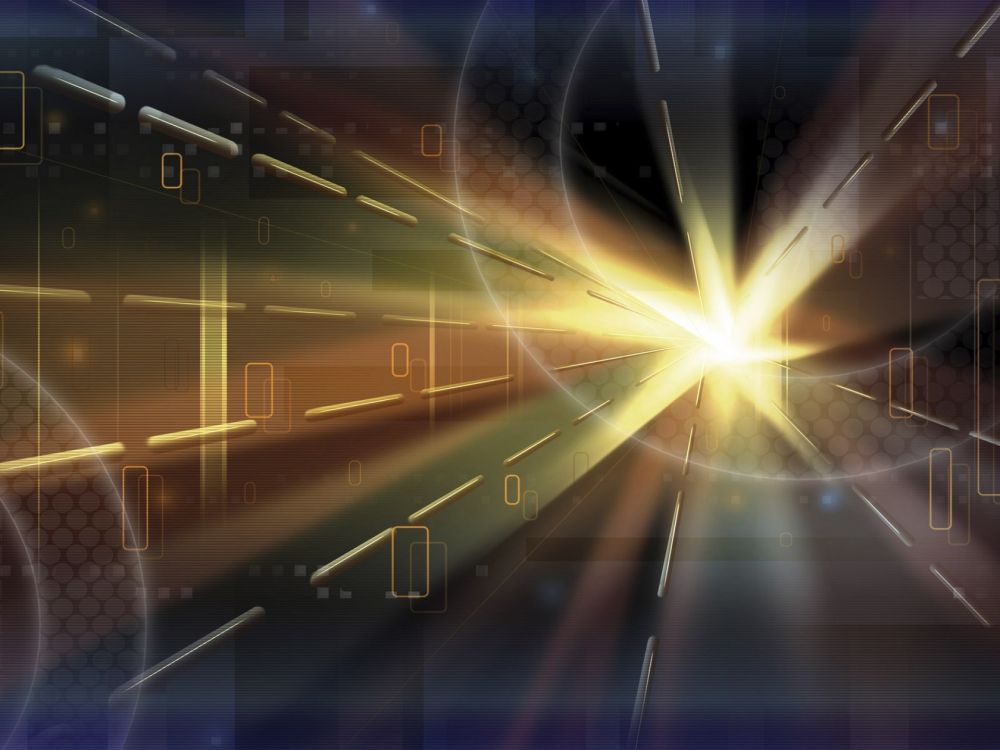 Illustration de la Lumière Bleue et Blanche. Wallpaper in 1920x1440 Resolution