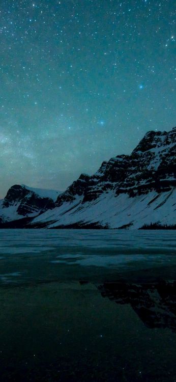 Bow Lake, See, Natur, Meer, Sound. Wallpaper in 1242x2688 Resolution
