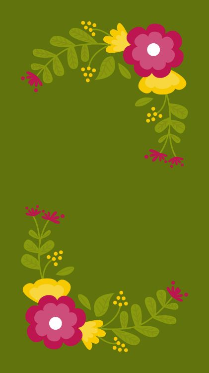 Grün-gelbes Florales Textil. Wallpaper in 3240x5760 Resolution