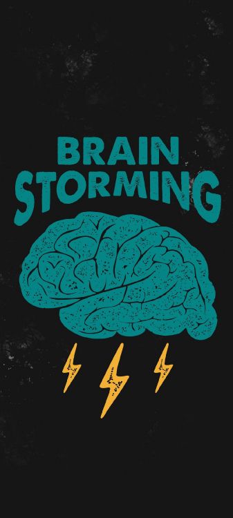Poster, Graphic Design, Logo, Teal, Brain. Wallpaper in 1080x2400 Resolution