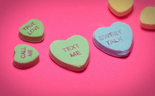 Image love, sweethearts, heart, sweetness, confectionery