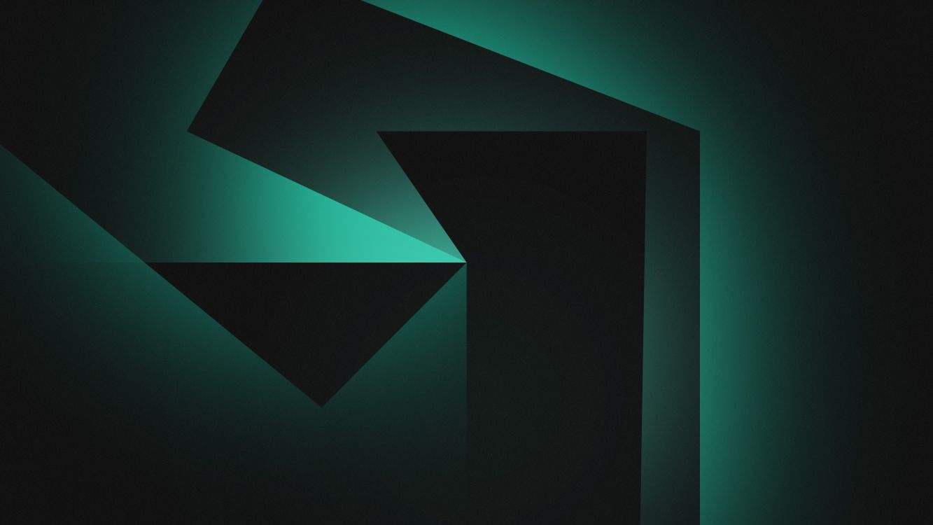 black and teal abstract illustration