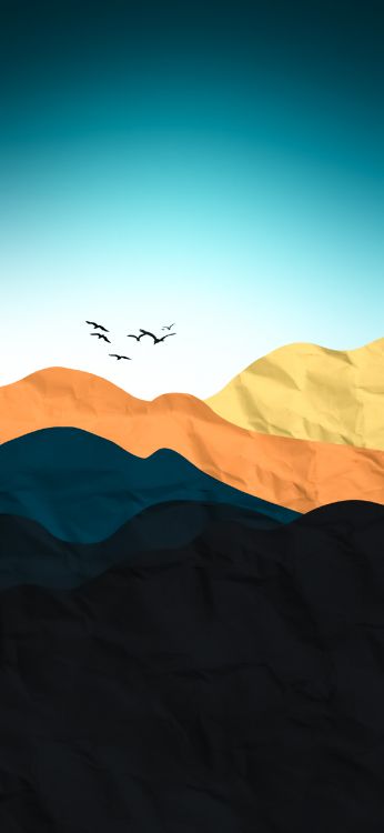 Cloud, Atmosphäre, Piste, Vogel, Naturlandschaft. Wallpaper in 1284x2778 Resolution