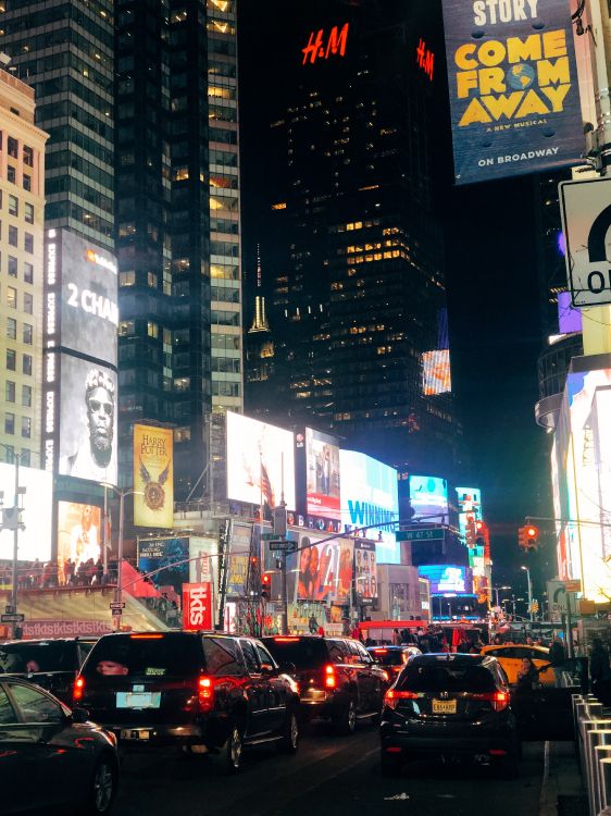 times square, king, metropolis, city, night