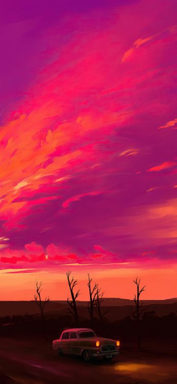 Afterglow, Ambiente, Ecorregión, Naturaleza, Paisaje Natural. Wallpaper in 1080x2340 Resolution