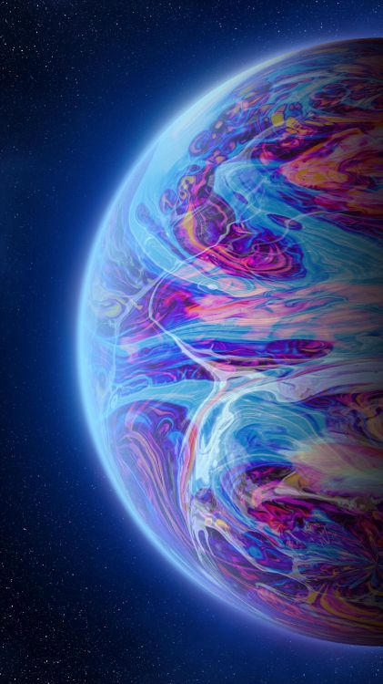 Planet Neun, Erde, Planet, Universum, Malerei. Wallpaper in 2160x3840 Resolution
