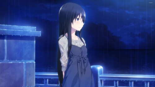 Image black haired woman anime character