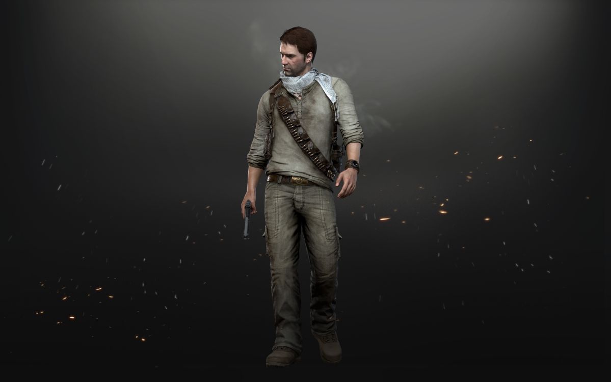 The Last of Us, Nathan Drake, Playstation 4, PUBG, Stehend. Wallpaper in 8500x5313 Resolution