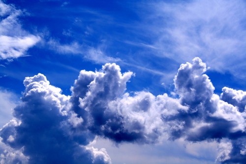 Image white clouds and blue sky during daytime