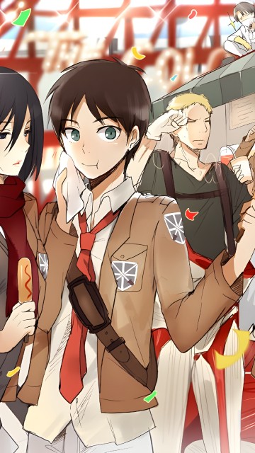 Image eren yeager, Mikasa Ackerman, Annie Leonhart, jean kirstein, Armin Arlert