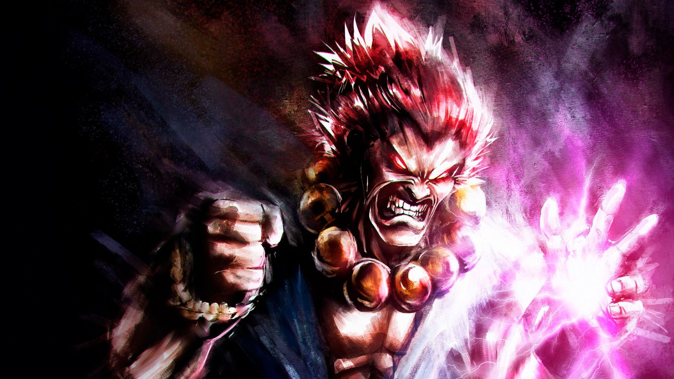 Demon Akuma Street Fighter Graphic · Creative Fabrica