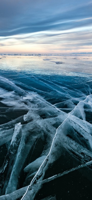 Image lake baikal black ice, lake baikal, arctic, nature, lake