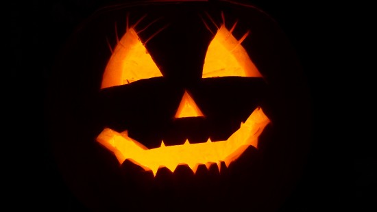 Image calabaza, orange, carving, mouth, art
