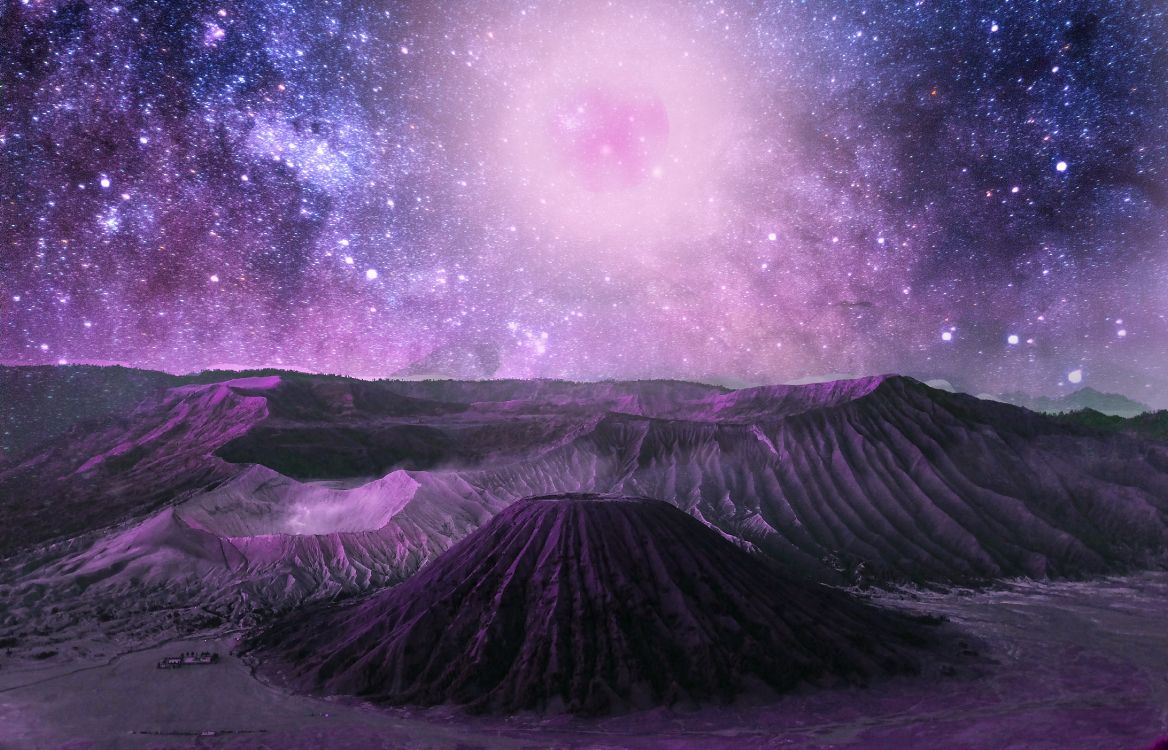 宇宙, 性质, 紫色的, 紫罗兰色, 气氛 壁纸 4524x2904 允许