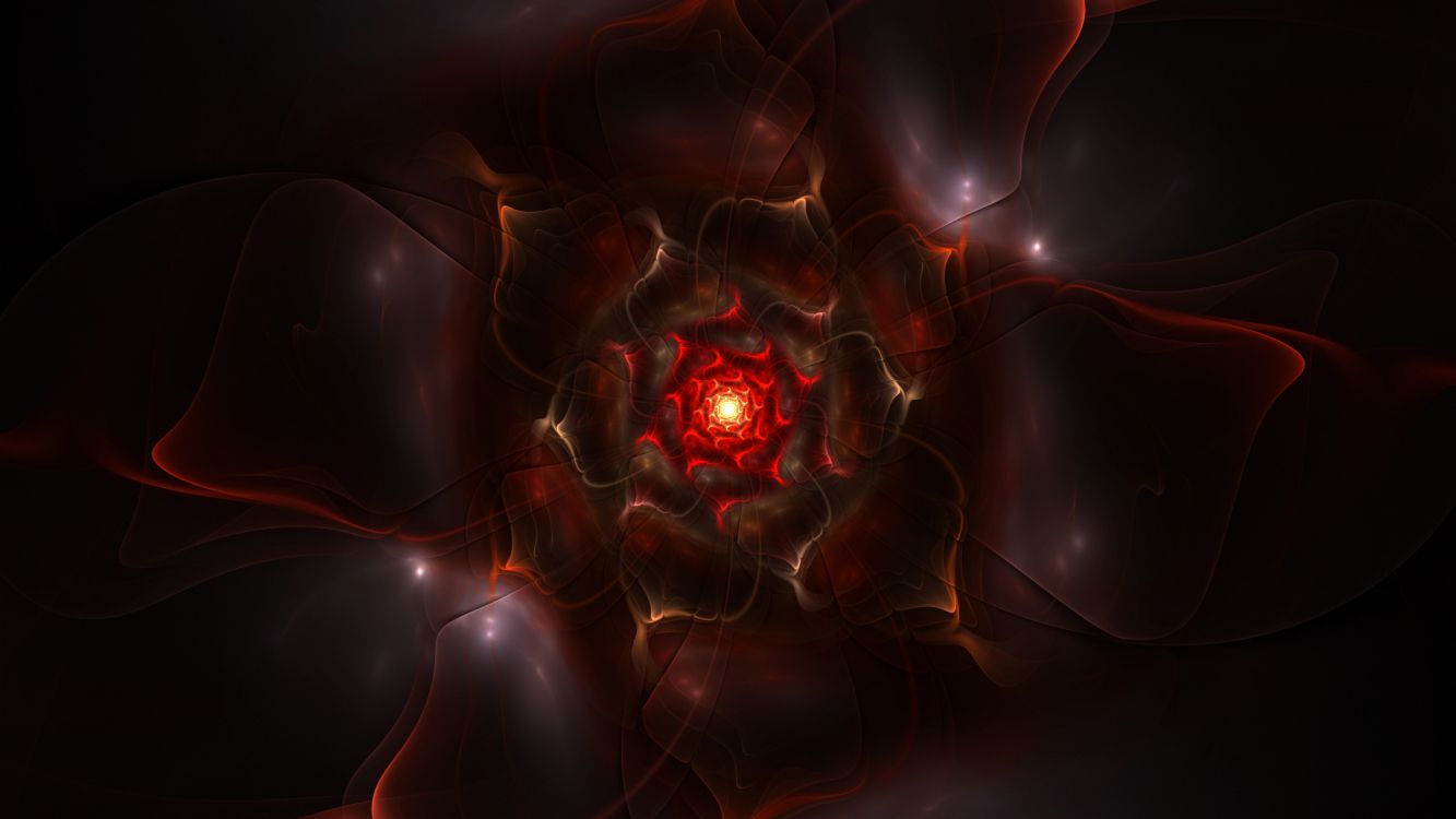 Pintura Abstracta Roja y Negra. Wallpaper in 2000x1125 Resolution